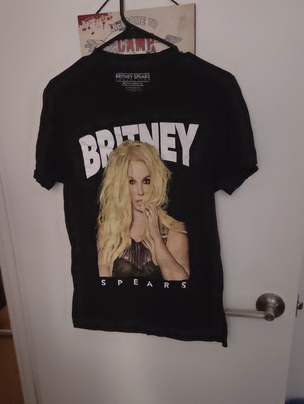Britney Spears black graphic tee